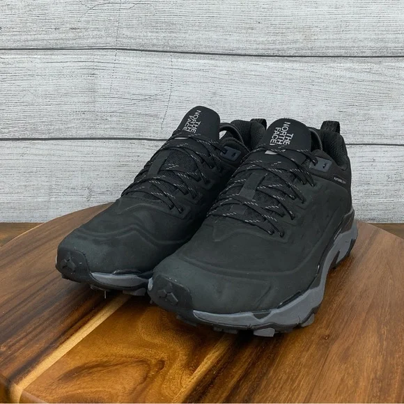 The North Face Vectiv Exploris Waterproof Futurelight Black Leather Shoe Mens 10